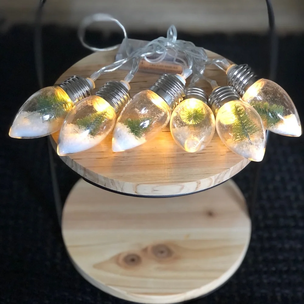 2020 Target Tier tray &‎ Snow Globe String Lights